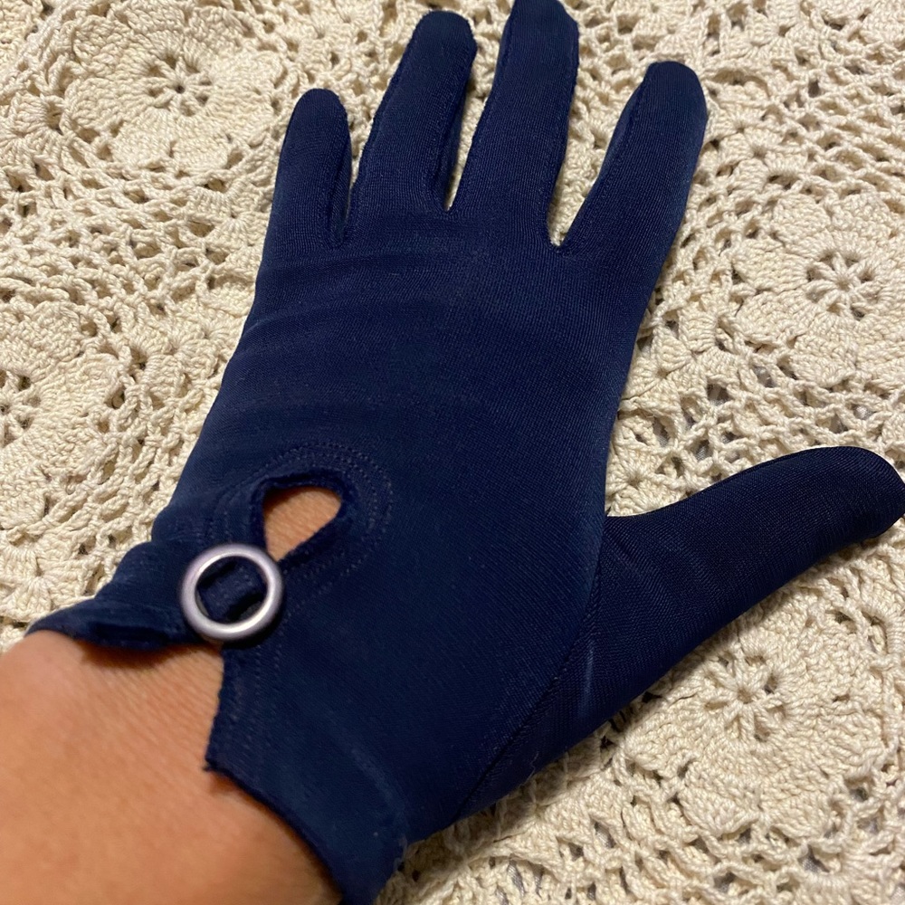 Vintage 1960s Fownes Navy Driving Gloves